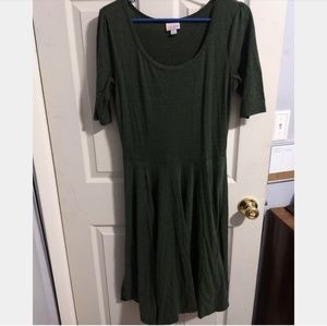 LulaRoe Large heathered green Nicole